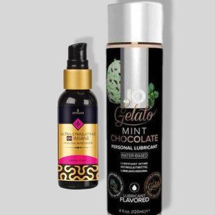 Sensuva Ultra-Stimulating On Insane Original (57 мл) + JO GELATO Mint Chocolate (120 мл) LB364 фото