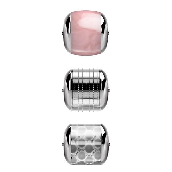 Электронный роллер для лица с микроиглами GESKE MicroNeedle Face Roller 9в1 black HB0190 фото