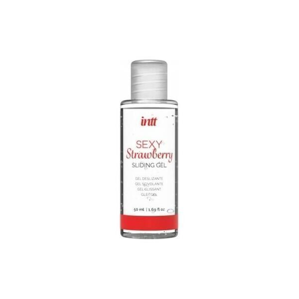 Набір Intt BRAZILIAN PANTY RED: трусики на резинці S-XL з перлинним кільцем + полунична змазка SO7128 фото