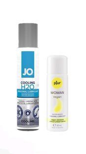 Набір лубрикантів System JO H2O COOLING (30 мл) + pjur Woman Vegan 30 мл LB65 фото
