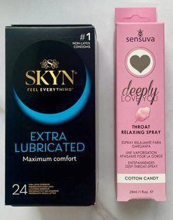 Комплект Skyn Extra Lube 24 шт - Спрей Sensuva Deeply Love You Cotton Candy (29 мл) SOS2894 фото