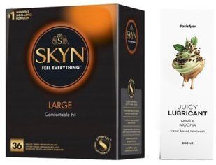 Набір Лубрикант Satisfyer Minty Mocha 300 мл + SKYN Large 36 шт. SOS12806 фото