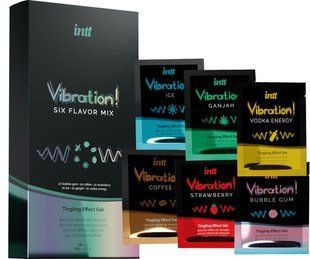 Набір пробників рідкого вібратора Intt Vibration Six Flavor Mix (12 по 5 мл) SO3803 фото