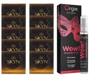 Комплект SKYN Passion Daiquiri 10 шт + Orgie WOW! Strawberry Ice (10 мл) SOS13641 фото
