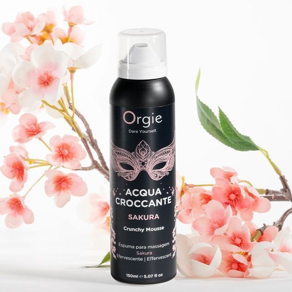 Масажна пінка Orgie &ndash; Acqua Croccante Sakura (150 мл), ефект бульбашок, що лопаються SX1492 фото