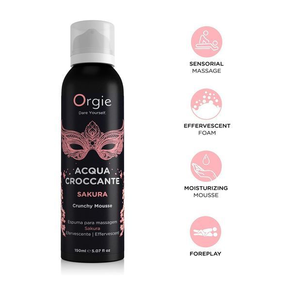 Масажна пінка Orgie &ndash; Acqua Croccante Sakura (150 мл), ефект бульбашок, що лопаються SX1492 фото