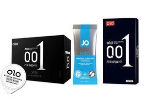 OLO Feeling Ultrathin (10 шт) , OLO Black 001 (10 шт) та Лубрикант System JO H2O &mdash; ORIGINAL (10 мл) у подарунок SOS996 фото