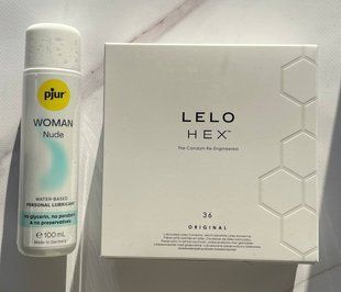Комплект LELO HEX Original 36 Pack + Смазка на водной основе pjur Woman Nude 100 мл SOS2193 фото