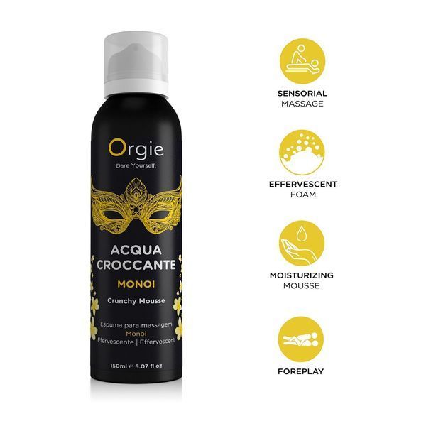 Масажна пінка Orgie &ndash; Acqua Croccante Monoi (150 мл), ефект бульбашок, що лопаються SX1491 фото