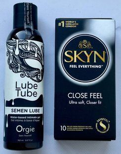 Набор SKYN Close Feel 10 шт. - Лубрикант SEMEN LUBE intimate gel, 150 мл Orgie SOS3341 фото