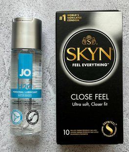 Набір Skyn Close Feel 10 шт + Лубрикант System JO H2O ORIGINAL (60 мл) SOS2691 фото