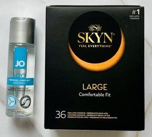 Комплект Skyn Large 36 шт + Лубрикант System JO H2O ORIGINAL (60 мл) SOS2991 фото