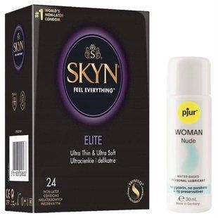 Комплект SKYN Elite 24 шт + Pjur Woman Nude 30 мл SOS13288 фото
