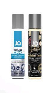 Набір лубрикантів System JO H2O COOLING (30 мл) + System JO White Chocolate Raspberry (30 мл) LB74 фото