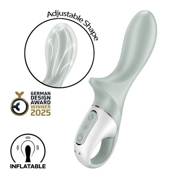 Анальний надувний вібратор Satisfyer Air Pump Booty 3, гнучкий стовбур SX2175 фото