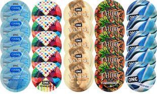 Набор с 25 шт One Oasis Silk + ONE Ribs + ONE Vanish + ONE Tattoo + ONE Fresh Mint SOS8351 фото