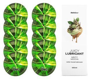 Комплект One Glowing 10шт. + Лубрикант Satisfyer Juicy Lubricant Minty Mocha (300 мл) SOS12202 фото