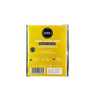 Латексна серветка EXS Scented Oral Latex Dam Banana 1 шт EXS2 фото