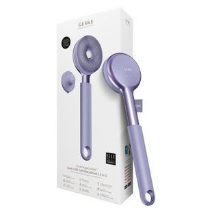 Звукова світлодіодна щітка для всього тіла GESKE Sonic LED Full-Body Brush&Intensive Exfoliator 9в1 purple HB0391 фото