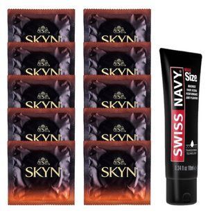 Комплект Skyn Warming 10 шт + Swiss Navy Max Size Gel (10 мл) SOS14457 фото