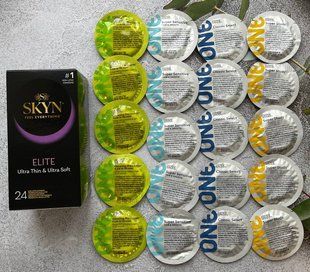 Набір 44 штук Skyn Elite + ONE Super Studs, Super Sensitive, Classic, Glowing Pleasures SOS2284 фото