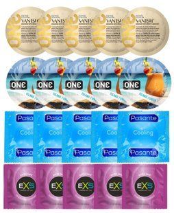 Набор 20 шт ONE 𝐕𝐀𝐍𝐈𝐒𝐇 𝐇𝐲𝐩𝐞𝐫𝐭𝐡𝐢𝐧 + ONE Island Punch + Pasante Cooling + EXS EXTRA SAFE SOS7249 фото