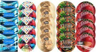 Набор из 25 шт One Oasis Premium + ONE Ribs + ONE Vanish + ONETattoo + ONE Chocolate Strawberry SOS8445 фото