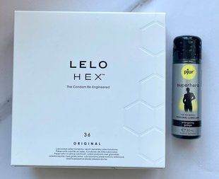 Набор LELO HEX Respect XL 36 Pack &ndash; Стимулирующая смазка pjur Superhero glide 30 мл SOS1983 фото