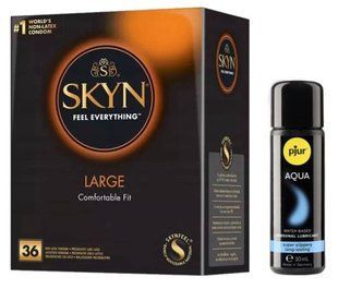 Комплект SKYN Large 36 шт + Pjur Aqua 30 мл SOS13230 фото