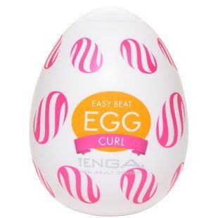 Мастурбатор-яйце Tenga Egg Curl з рельєфом із шишечок SO5498 фото