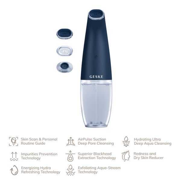 Очищуючий засіб для обличчя GESKE Aqua-Stream Face Cleanser 8в1 midnight HB0400 фото