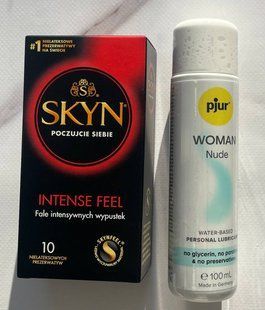 Комплект SKYN Intense Feel 10 шт + Змазка на водній основі pjur Woman Nude 100 мл SOS2182 фото