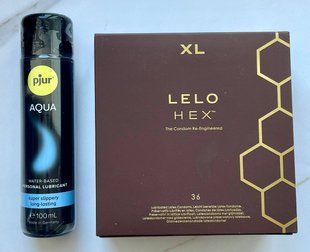 Комплект LELO HEX Respect XL 36 Pack + Лубрикант pjur Aqua 100 мл SOS2032 фото