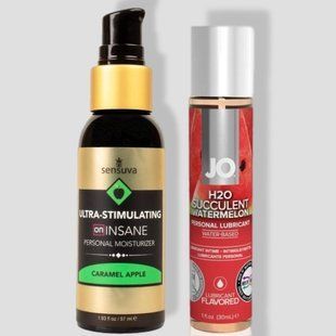 Sensuva Ultra-Stimulating On Insane Caramel Apple (57 мл) + JO Watermelon (30 мл) LB227 фото