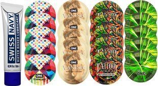 Набор из Swiss Navy Water-Based 10 мл + ONERibs + ONE Vanish + ONETattoo + One Glowing SOS8493 фото